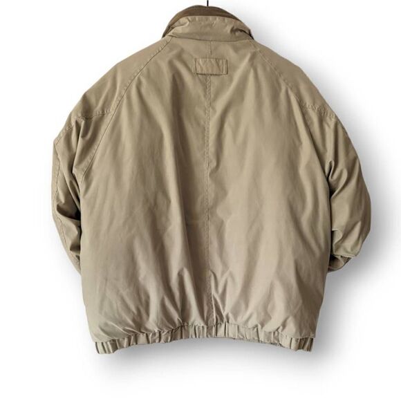 Vintage Members Only Jacket Men's Down Filled Puffer Jacket Tan Size Large - Picture 3 of 13